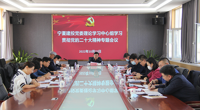 寧夏建投召開會(huì)議專題學(xué)習(xí)貫徹黨的二十大精神