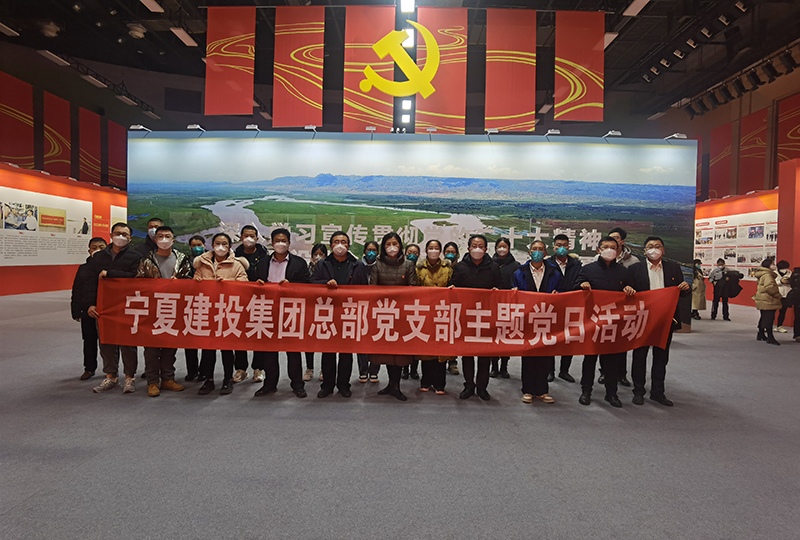 寧夏建投集團總部第一、二黨支部聯(lián)合組織參觀“大學(xué)習(xí)、大討論、大宣傳、大實踐”活動主題展