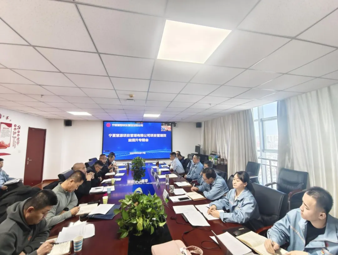 穩(wěn)增長促發(fā)展攻堅年行動丨凝心聚力深化管理變革 精準施策提升項目效能—寧夏慧源項目召開“項目管理效益提升”專題會